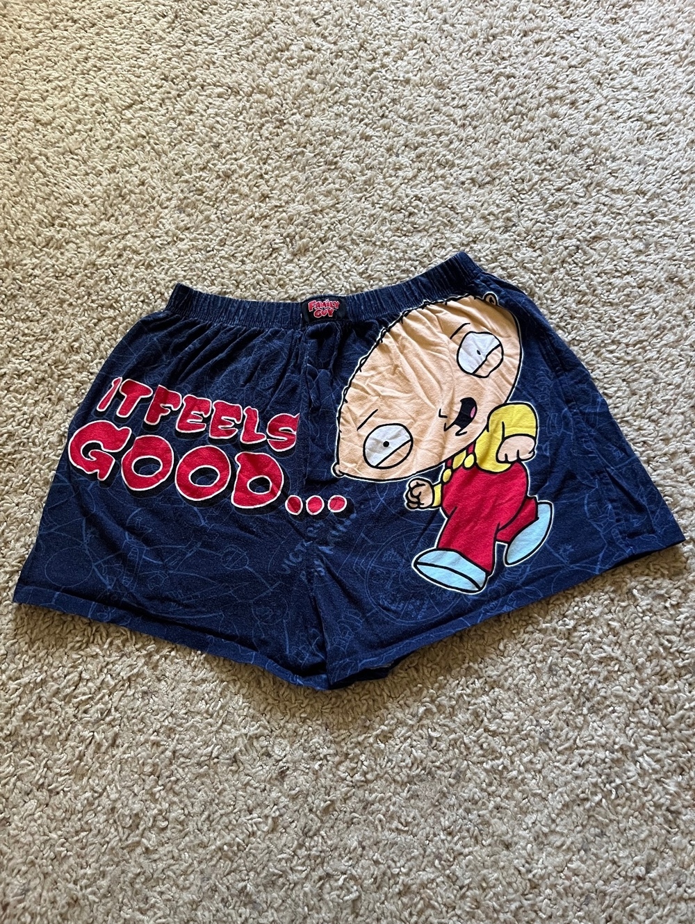 Family Guy Stewie Griffin Good To Be Bad Graphic Lounge Shorts